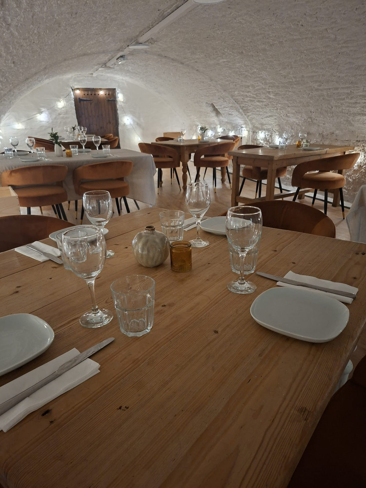 The Cheese Bar dining room in Richmond with tables set for guests